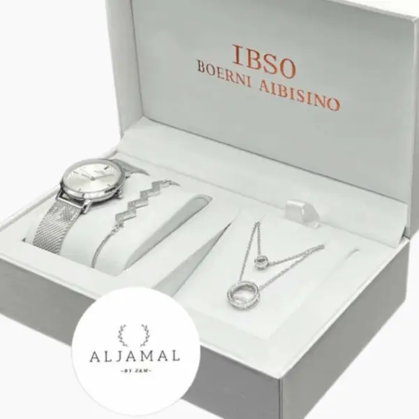 Aljamal – Coffret Cadeau Femme - Montre, Bracelet & Collier Acier - SUGULINE
