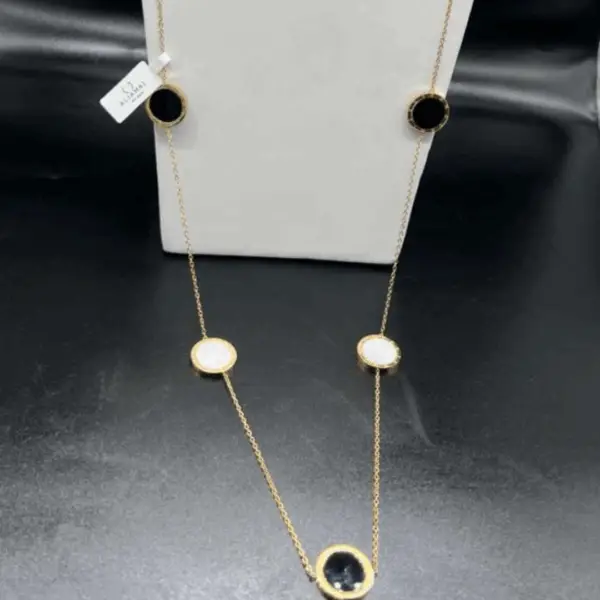 Aljamal – Collier Sautoir Multirond Acier Inoxydable