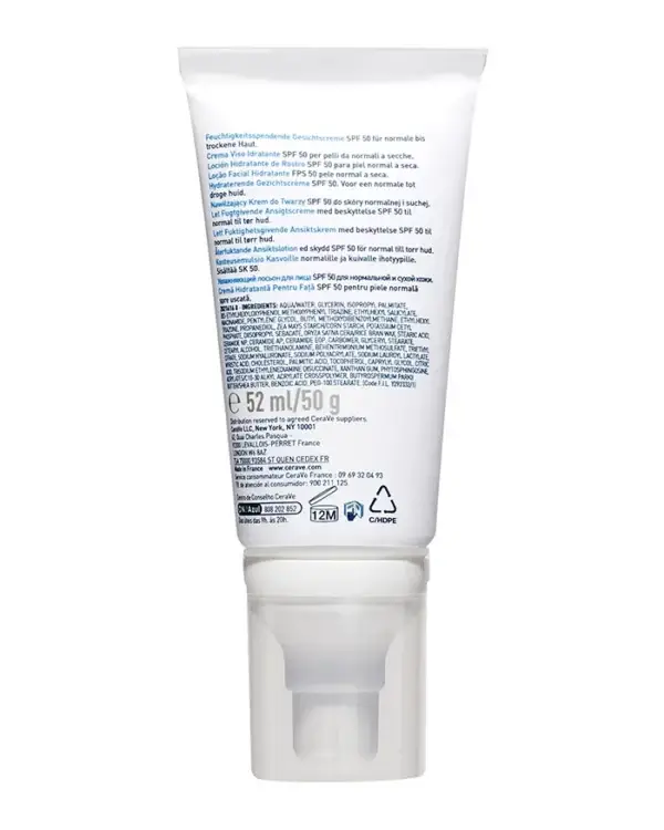 CeraVe – Crème Hydratante Visage SPF50 52ml – Image 2