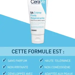 CeraVe – Crème Pieds Régénérante SA - 88 ml