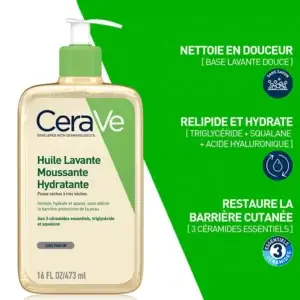 CeraVe – Huile Lavante Moussante Hydratante 473ml