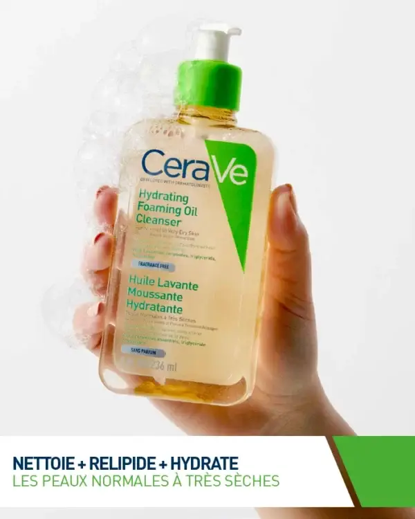 CeraVe – Huile Lavante Moussante Hydratante 473ml – Image 4