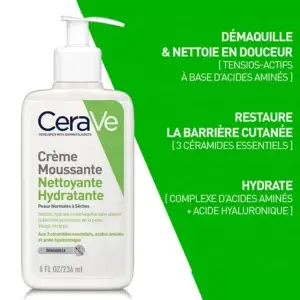 Cerave - Crème Moussante Nettoyante Hydratante 236 ml