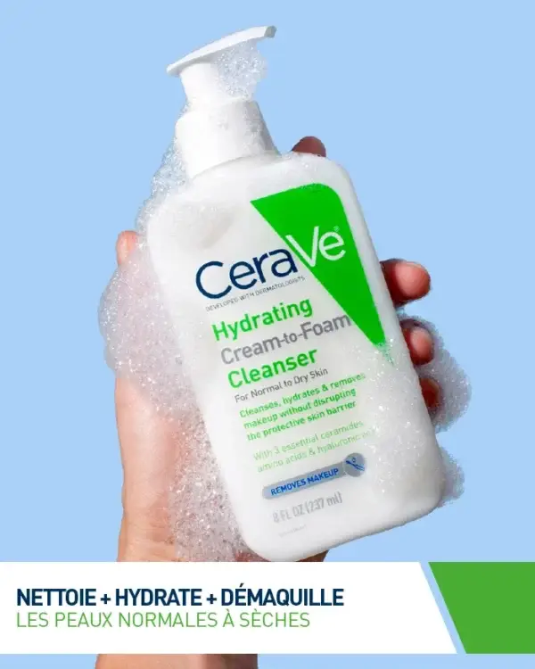 Cerave - Crème Moussante Nettoyante Hydratante 236 ml – Image 4
