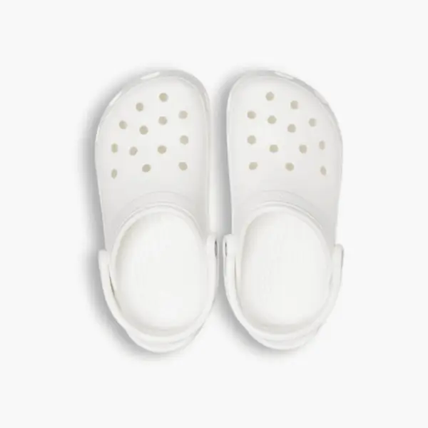 Crocs Blanc Claquette Unisexe – Image 3