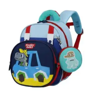 Super Baby – Sac à dos enfant motif voiture et dinosaure