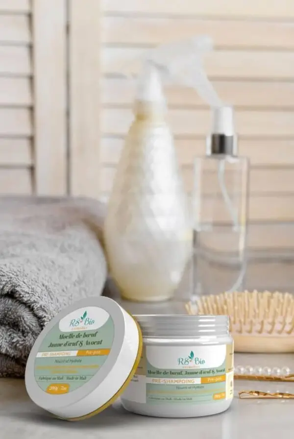 RS Bio – Pré-Shampoing Moelle de Bœuf, Jaune d’œuf & Avocat