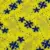 Brod’art - Tissu 5 Yards avec Voile - Jaune/Bleu