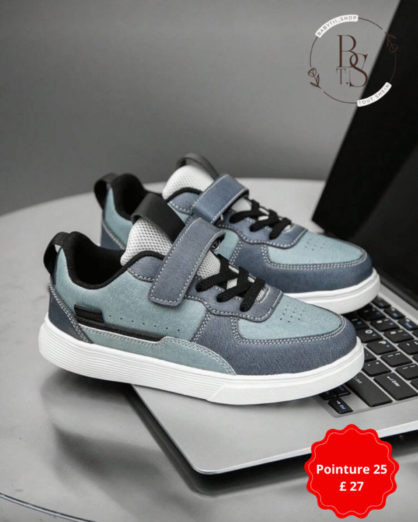 Baskets enfant décontractées – Skateboard PU imperméables – Pointure 27 – Image 2