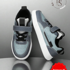 Baskets enfant décontractées – Skateboard PU imperméables – Pointure 27