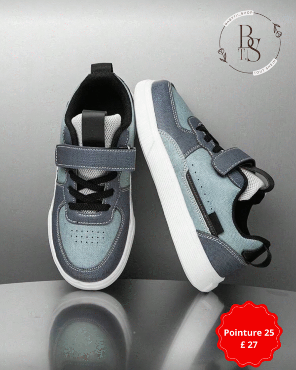 Baskets enfant décontractées – Skateboard PU imperméables – Pointure 27 – Image 3