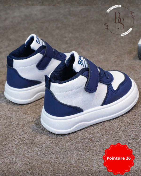 Baskets mi-hautes bébé/tout-petit – Confort et style – Pointure 26 – Image 2