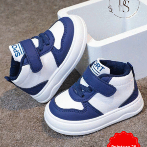Baskets mi-hautes bébé/tout-petit – Confort et style – Pointure 26