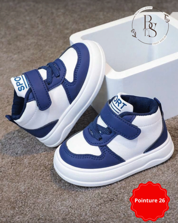 Baskets mi-hautes bébé/tout-petit – Confort et style – Pointure 26 – Image 3
