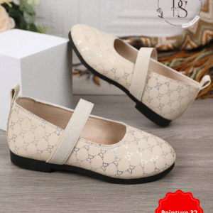 Chaussures plates ivoire fille princesse – Pointure 32