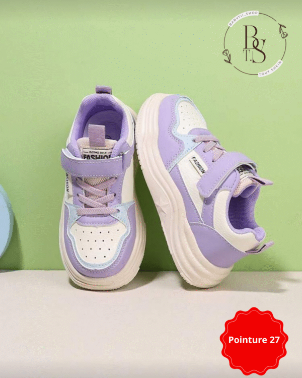 Baskets fille running confort souple antidérapantes – P27 – Image 2