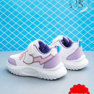 Baskets fille cœur colorées semelle épaisse – Pointure 30