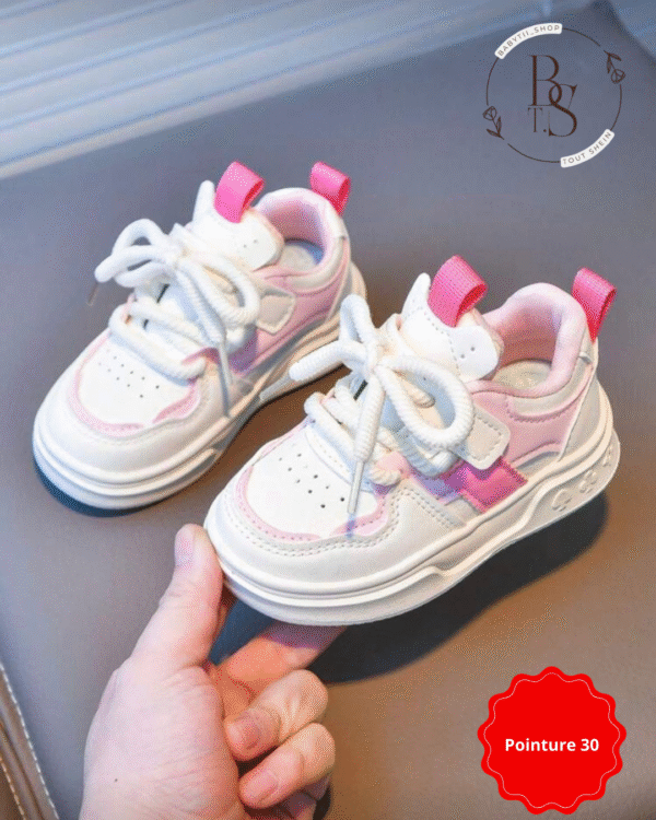 Baskets enfants pointure 30 – Chaussures colorées antidérapantes – Image 3