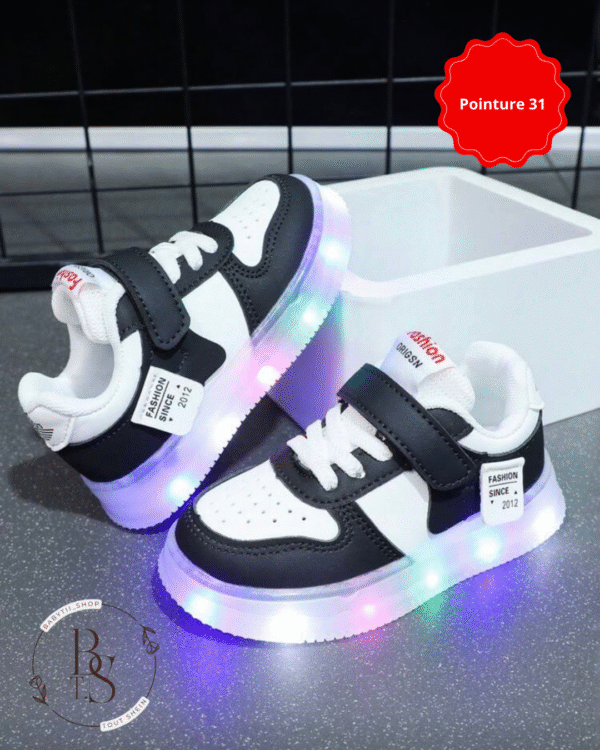 Baskets LED enfants pointure 31 – Sneakers lumineuses antidérapantes