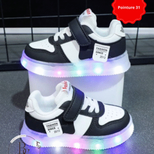 Baskets LED enfants pointure 31 – Sneakers lumineuses antidérapantes