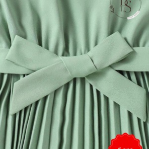 Robe pour jeune fille avec franges, manches à volants et ceinture – 6 ans