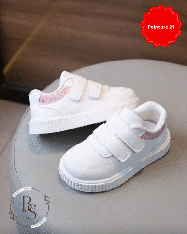 Baskets enfants pointure 21 – Chaussures souples antidérapantes – Image 3