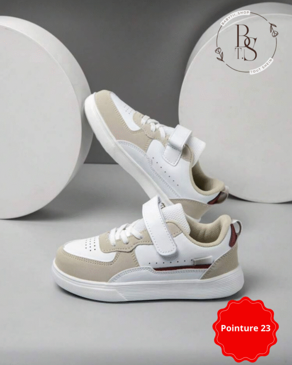 Chaussures enfant skateboard pointure 23 – Tige basse PU respirante – Image 2