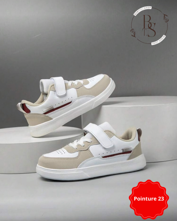 Chaussures enfant skateboard pointure 23 – Tige basse PU respirante