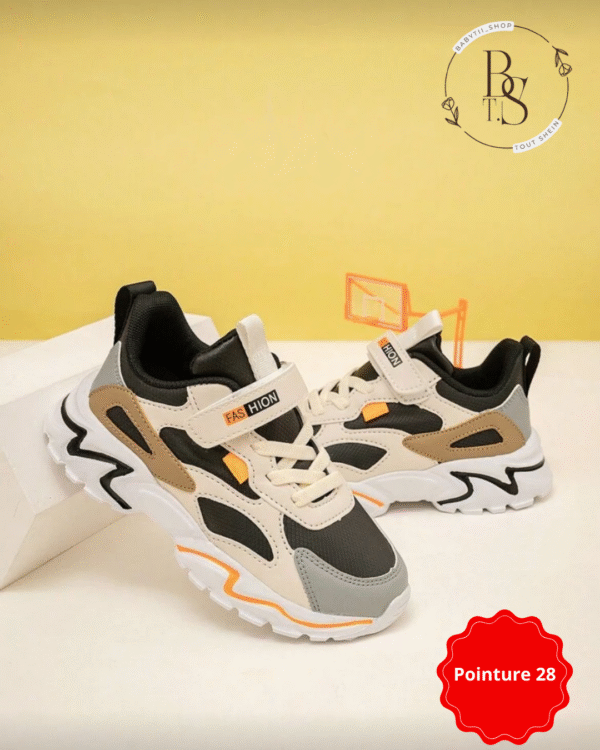 Chaussures enfant sport colorées antidérapantes – Pointure 28