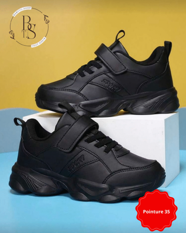Baskets garçon pointure 35 – Chaussures épaisses à scratch