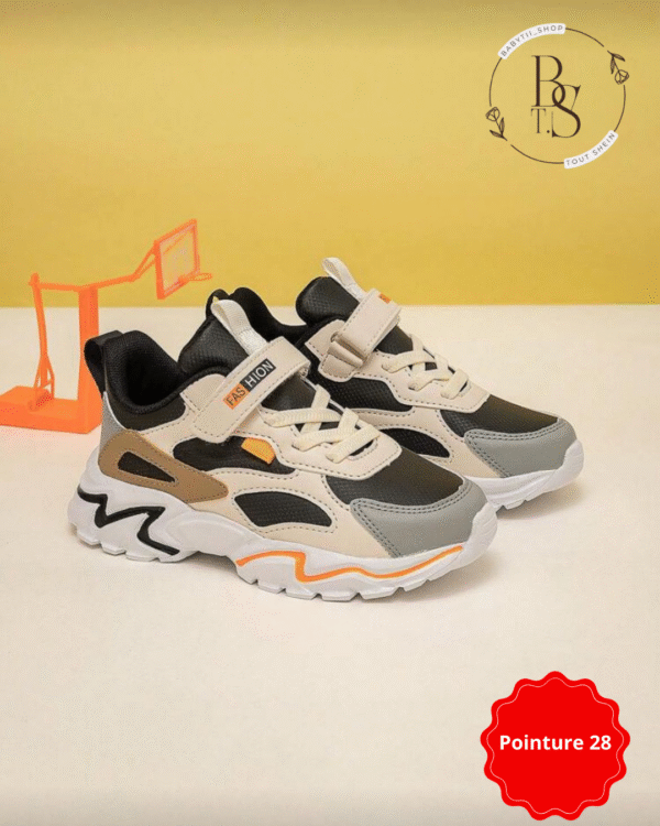 Chaussures enfant sport colorées antidérapantes – Pointure 28 – Image 4
