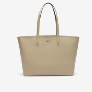 Sac à main réversible type Lacoste – Beige ⇆ Rose