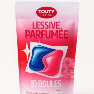 TOUTY CLEAN – Lessive parfumée 10 boules | Fraîcheur longue durée