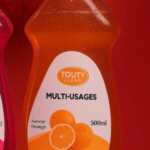 TOUTY CLEAN – Liquide Multi-usages 500ml Orange | Fraîcheur & Brillance