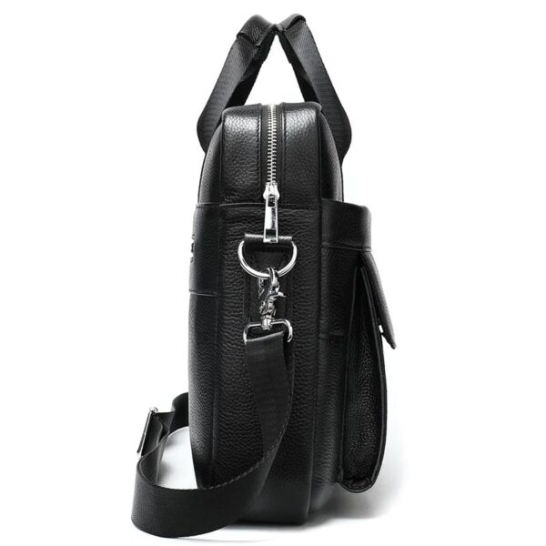 Sac de bureau Urbain N°1115 – Homme cuir véritable, compartiment PC 14" – Image 3