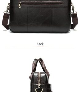 Sac de bureau Urbain N°1115 – Homme cuir véritable, compartiment PC 14"