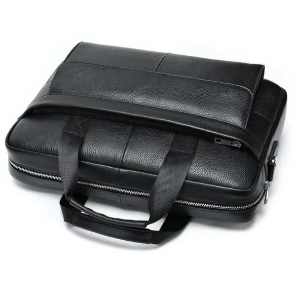 Sac de bureau Urbain N°1115 – Homme cuir véritable, compartiment PC 14" – Image 4