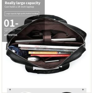 Sac de bureau Urbain N°1115 – Homme cuir véritable, compartiment PC 14"