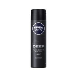 Nivea Men Deep Déodorant Spray – Black Charcoal Dark Wood 150 ml
