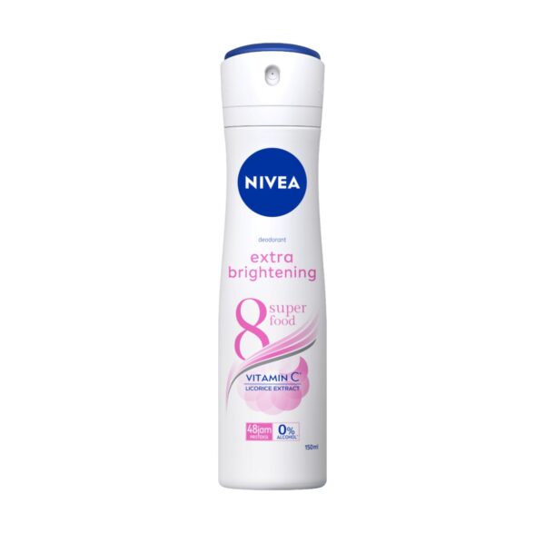 Nivea Déodorant Spray – Extra Brightening 8 Super Food 150 ml