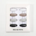 Lot de 8 Épingles Hijab – Broches de Sécurité Plastique