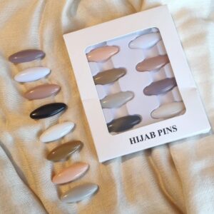 Lot de 8 Épingles Hijab – Broches de Sécurité Plastique
