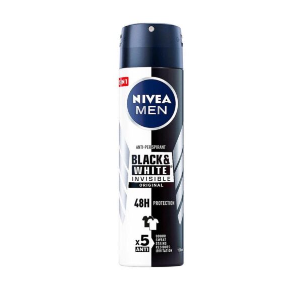 Nivea Men Déodorant Spray – Black & White Invisible Original 150 ml