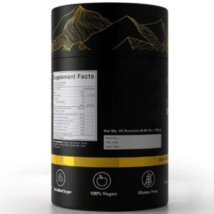 Shilajit Gold Gummies – Complément Alimentaire 3000mg (60 Gummies)
