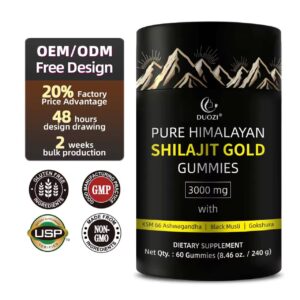 Shilajit Gold Gummies – Complément Alimentaire 3000mg (60 Gummies)