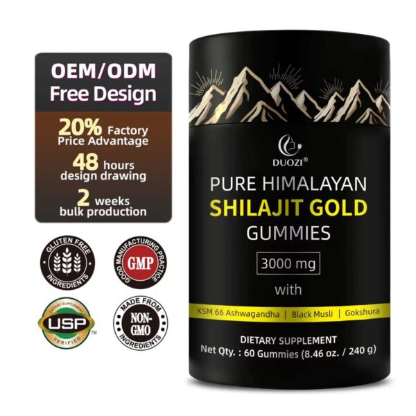 Shilajit Gold Gummies – Complément Alimentaire 3000mg (60 Gummies) – Image 4