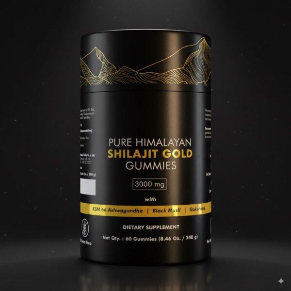 Shilajit Gold Gummies – Complément Alimentaire 3000mg (60 Gummies) – Image 6