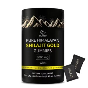 Shilajit Gold Gummies – Complément Alimentaire 3000mg (60 Gummies)