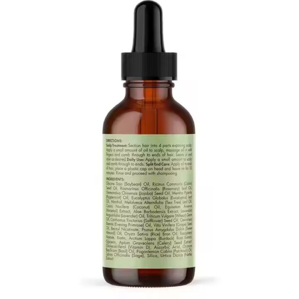 Huile de Romarin Menthe – Soin Cheveux & Cuir Chevelu 60ml – Image 4