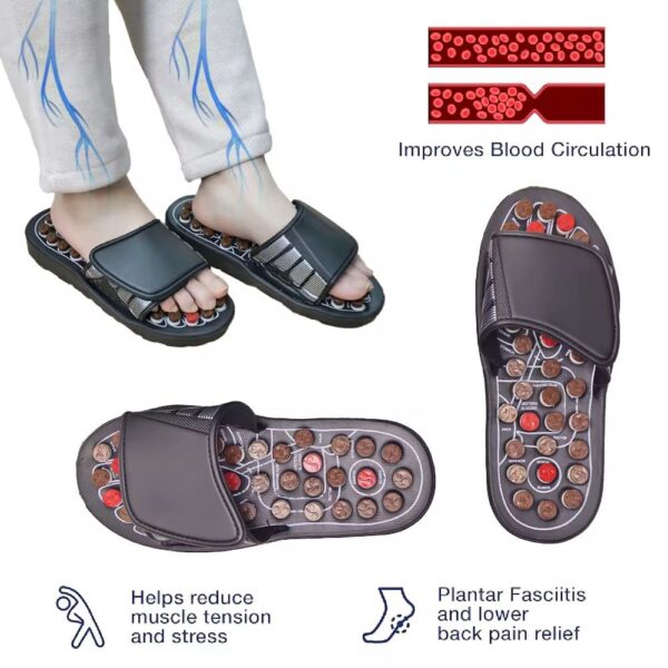 Sandales de Massage Plantaire – Réflexologie Antistress – Image 4